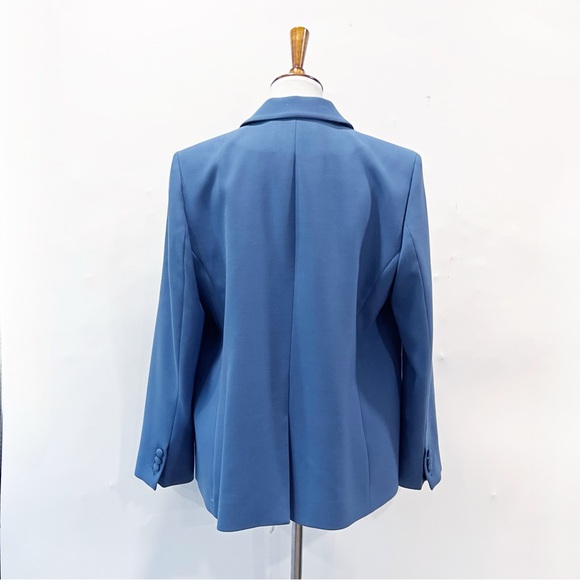 Sezane Christie Jacket Blazer Vintage Blue Size 42 - Picture 7 of 12